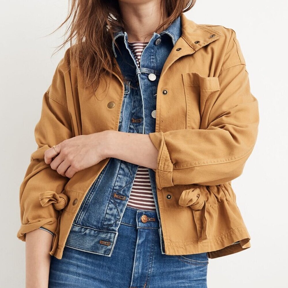 Madewell Southlake Military Cinched Waist Jacket Size Small